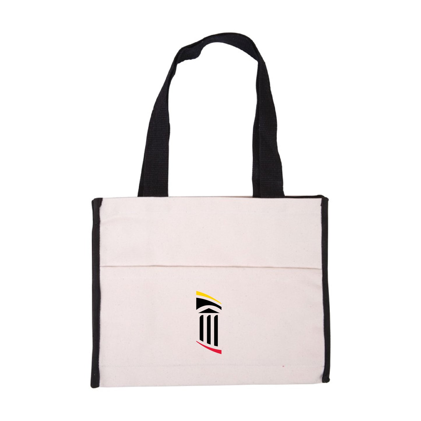 Prime Line Cotton Gusset Accent Box Tote Bag