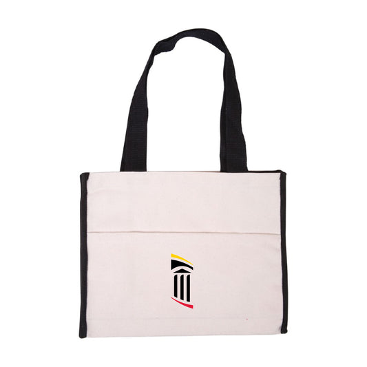 Prime Line Cotton Gusset Accent Box Tote Bag
